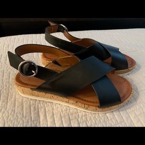 Nine West Black Sandals. NWT. Never worn
